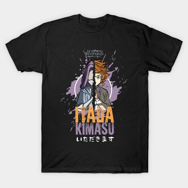 THE PROMISED NEVERLAND: ITADAKIMASU T-Shirt by FunGangStore